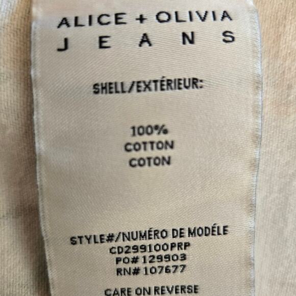 Alice‎ + Olivia Chloe Boxy Cropped Jacket Make A Statement Floral Size XS - Picture 8 of 9